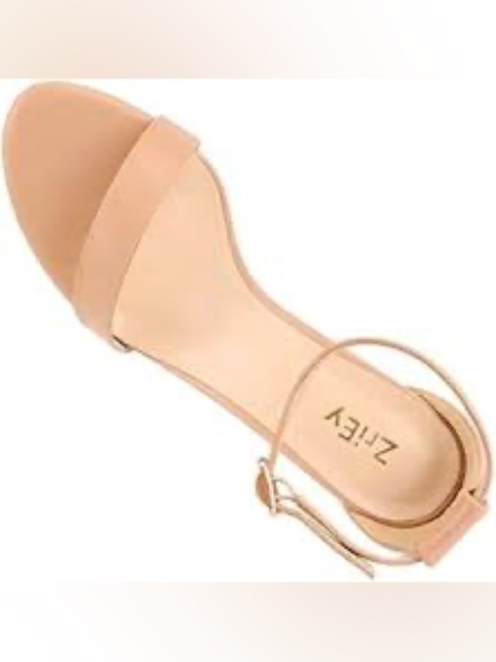 New women Sz 7M nude heels sandals